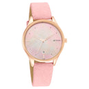 Titan Pastel Dreams Pink Mother of Pearl Dial Analog Leather Strap Watch for Women