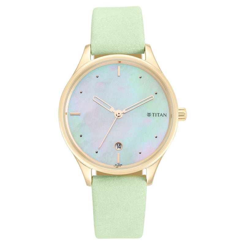 Titan Pastel Dreams Analog Leather Strap watch for Women