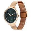 Titan Marhaba Green Dial Women Watch With Stainless Steel Strap