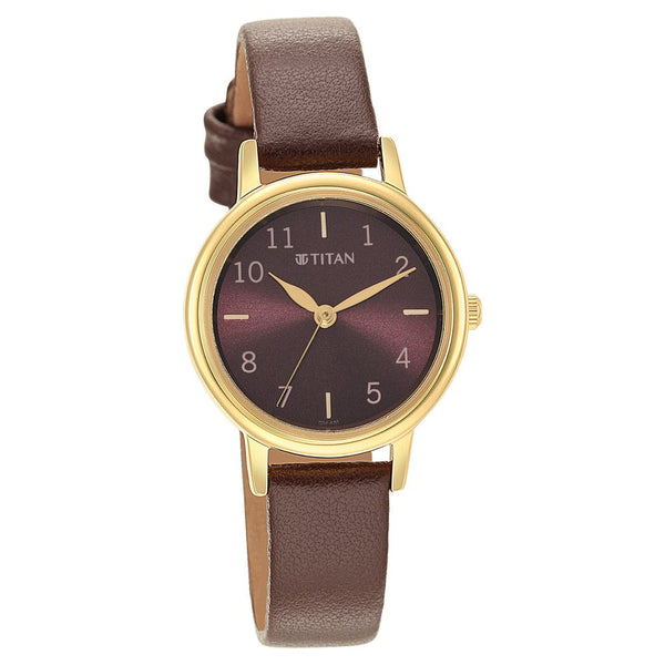 Women Karishma Brown Dial Metal Strap Watch