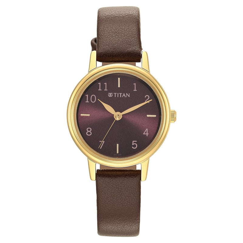 Women Karishma Brown Dial Metal Strap Watch