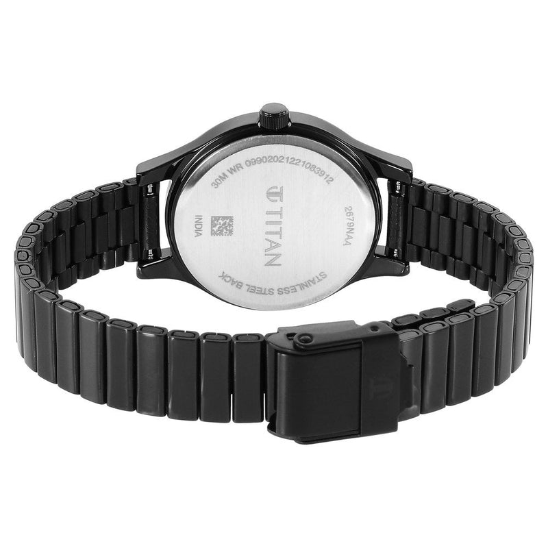 Women Karishma Black Dial Metal Strap Watch