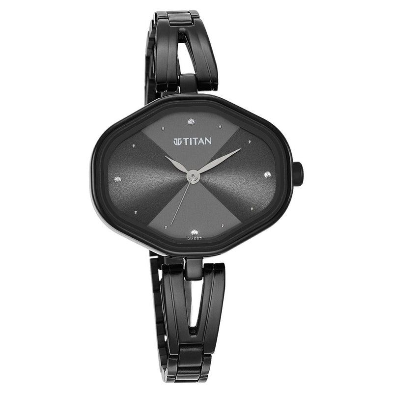 Women Karishma Black Dial Metal Strap Watch