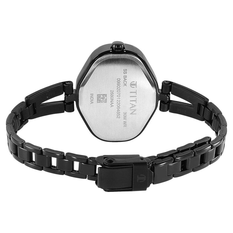 Women Karishma Black Dial Metal Strap Watch