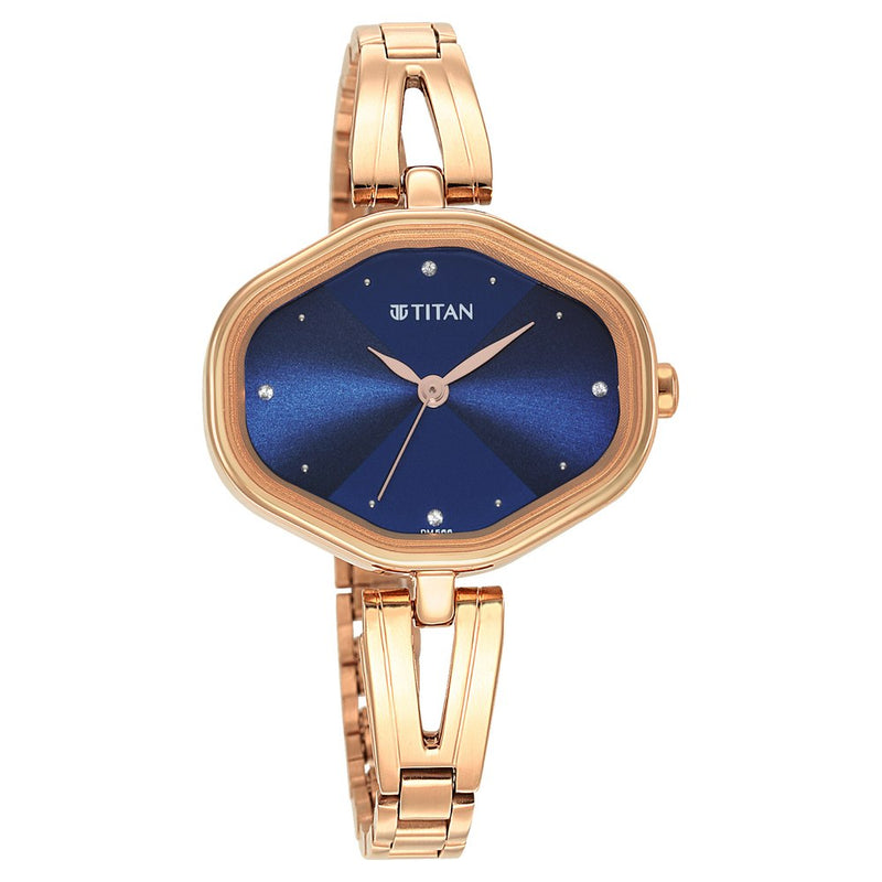 Women Karishma Blue Dial Metal Strap Watch