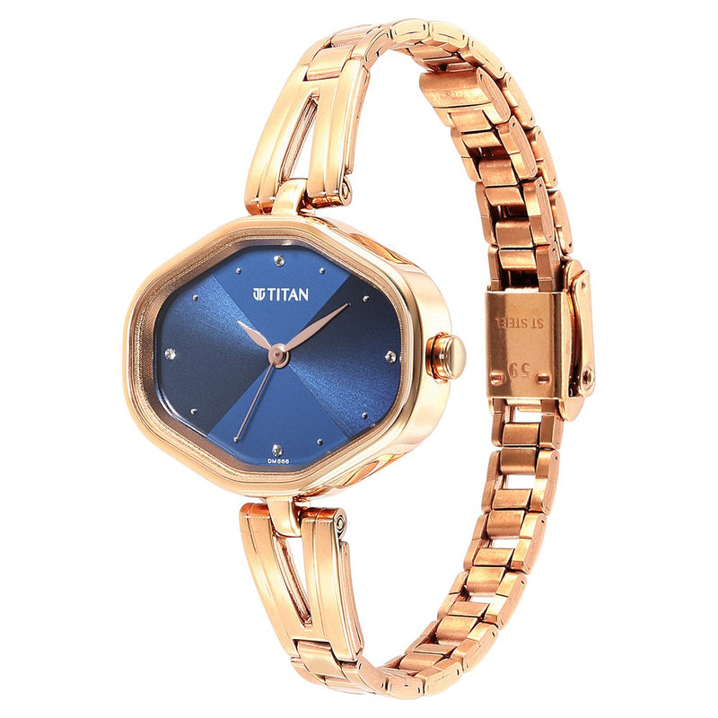 Women Karishma Blue Dial Metal Strap Watch