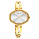 TITAN Women Karishma White Dial Metal Strap Watch