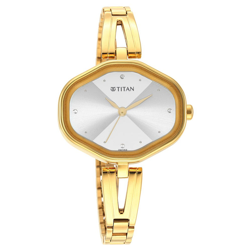 Women Karishma White Dial Metal Strap Watch