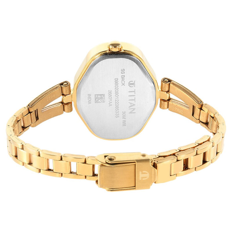 Women Karishma White Dial Metal Strap Watch