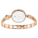 Titan Raga Power Pearls Quartz Analog Rose Gold Dial Metal Strap Watch for Women