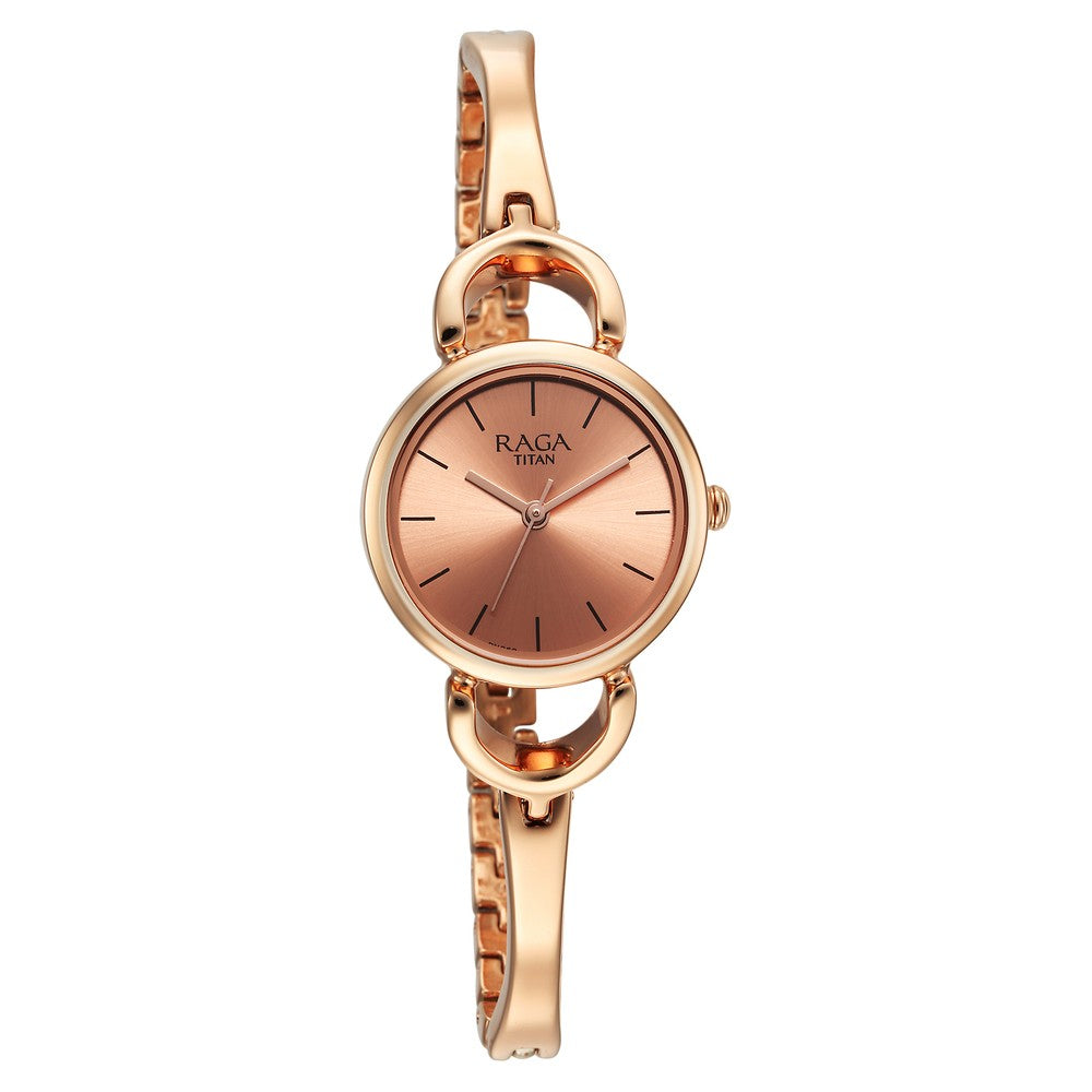 Titan raga watch rose gold sale