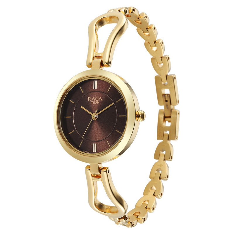 Titan Raga Champagne Dial Watch for Women