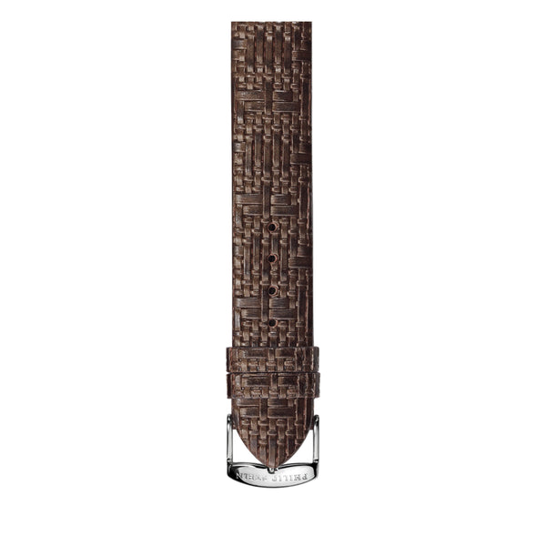 PHILIP STEIN Signature Chocolate Woven Strap Size 3