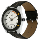 Fastrack Quartz Analog Grey Dial Leather Strap Watch for Guys