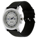 Fastrack Quartz Analog Silver Dial Leather Strap Watch for Guys