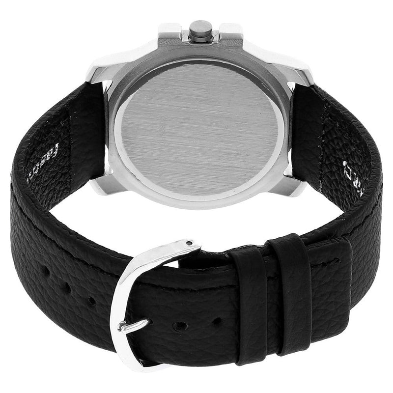 Fastrack Quartz Analog Black Dial Leather Strap Watch for Guys