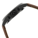 Fastrack All Nighters Quartz Multifunction Black Dial Leather Strap Watch for Guys