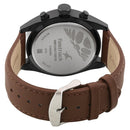 Fastrack All Nighters Quartz Multifunction Black Dial Leather Strap Watch for Guys