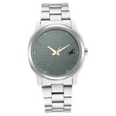 Fastrack Stunners Quartz Analog Green Dial Metal Strap Watch for Guys