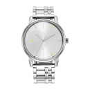 Fastrack Stunners Quartz Analog Silver Dial Metal Strap Watch for Guys