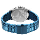 Fastrack Exuberant Quartz Analog with Day and Date Blue Dial Metal Strap Watch for Guys