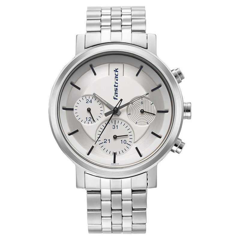 Fastrack Tick Tock White Dial Watch for Guys