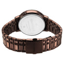 Fastrack Exuberant Quartz Multifunction Brown Dial Stainless Steel Strap Watch for Guys