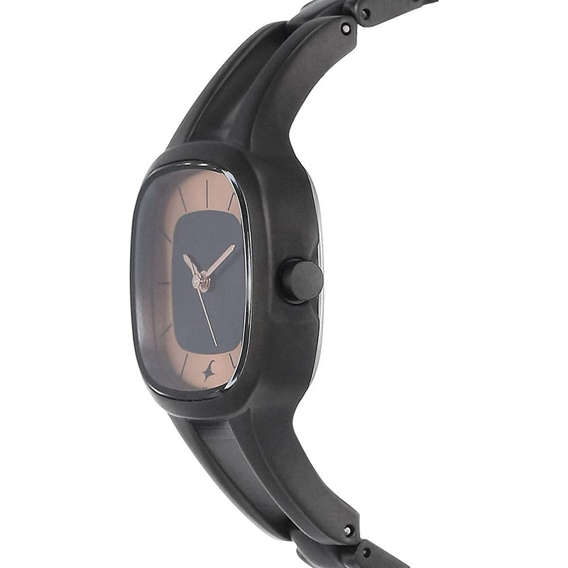 Fastrack Quartz Analog Grey Dial Metal Strap Watch for Girls