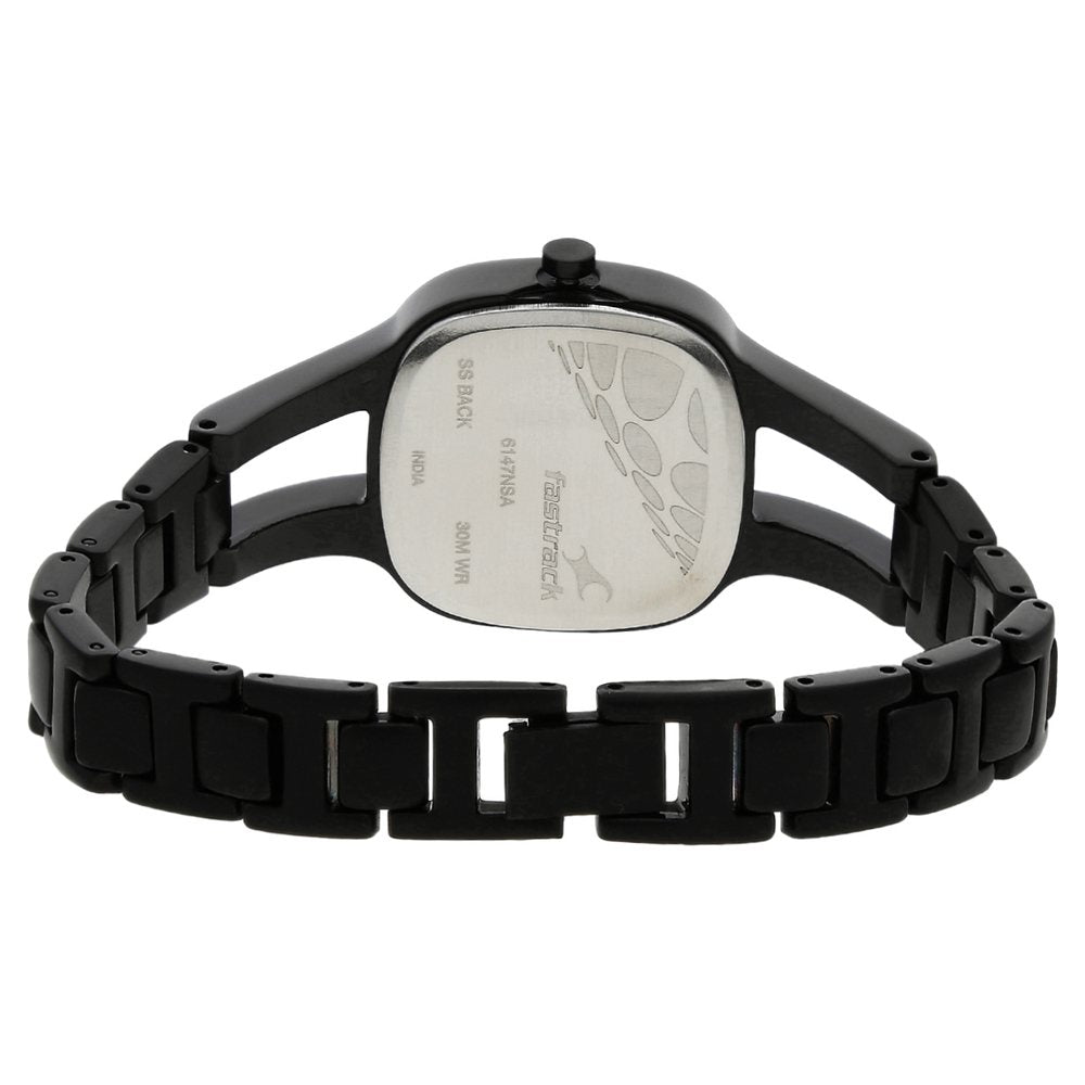 Fastrack shop black metal watches for womens