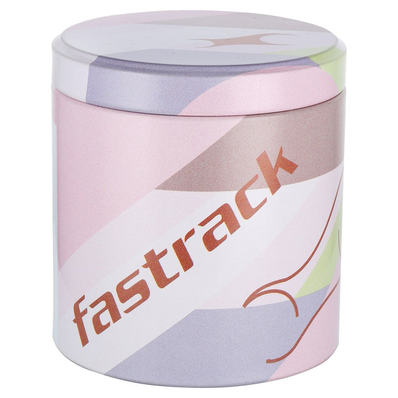 Fastrack Style Up Grey Dial Stainless Steel Strap Watch for Girls