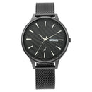 Fastrack Fastrack Ruffles Quartz Analog with Day and Date Black Dial Stainless Steel Strap Watch for Girls