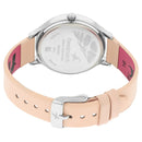 Fastrack Fastrack Ruffles Quartz Analog with Day and Date Beige Dial Leather Strap Watch for Girls