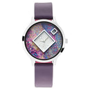 Fastrack Fastrack Fit Outs Quartz Analog with Date Multicoloured Dial Leather Strap Watch for Girls