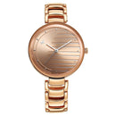 Fastrack Style Up Quartz Analog Champagne Dial Metal Strap Watch for Girls