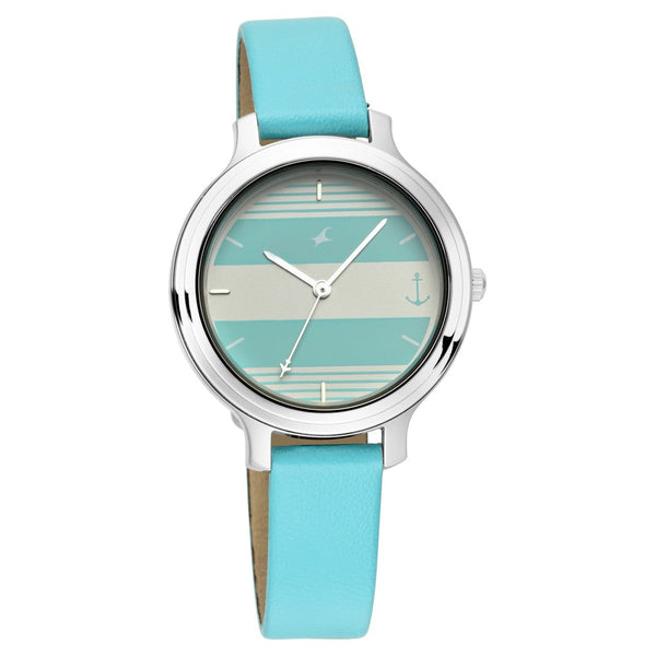 Fastrack Tripster Quartz Analog Bicolour Dial Leather Strap Watch for Girls