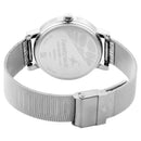 Fastrack Bare Basics Quartz Analog Blue Dial Stainless Steel Strap Watch for Girls