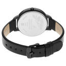 Fastrack Glitch Quartz Analog Black Dial Leather Strap Watch for Girls