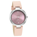 Fastrack Stunners Quartz Analog Pink Dial Leather Strap Watch for Girls