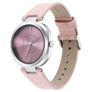 Fastrack Stunners Quartz Analog Pink Dial Leather Strap Watch for Girls