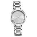 Fastrack Stunners Quartz Analog Silver Dial Metal Strap Watch for Girls