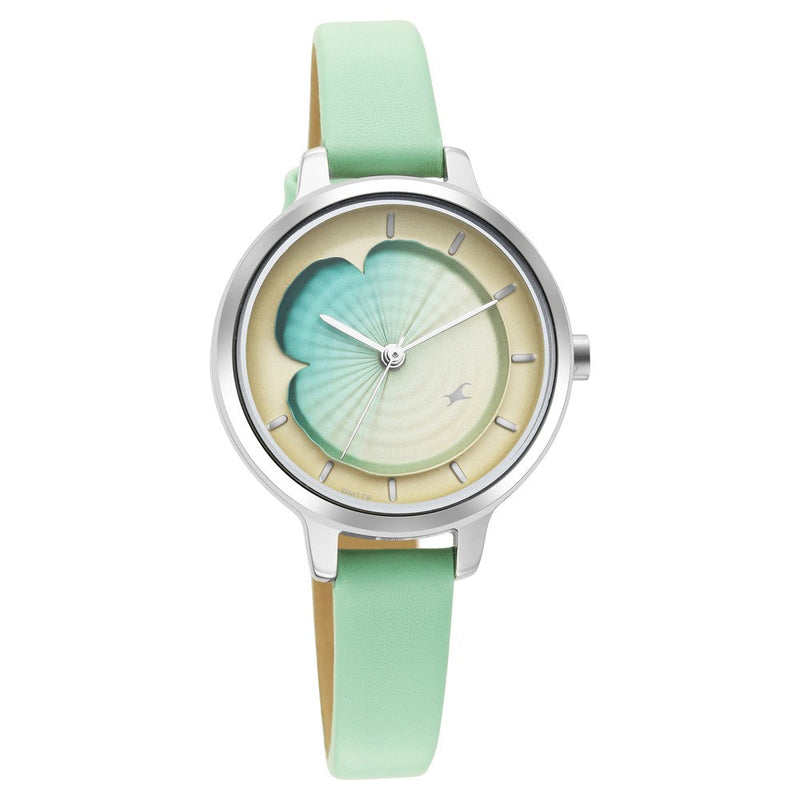 Fastrack Uptown Retreat Quartz Analog Multicoloured Dial Leather Strap Watch for Girls