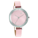 Fastrack Stunners Quartz Analog Pink Dial Leather Strap Watch for Girls
