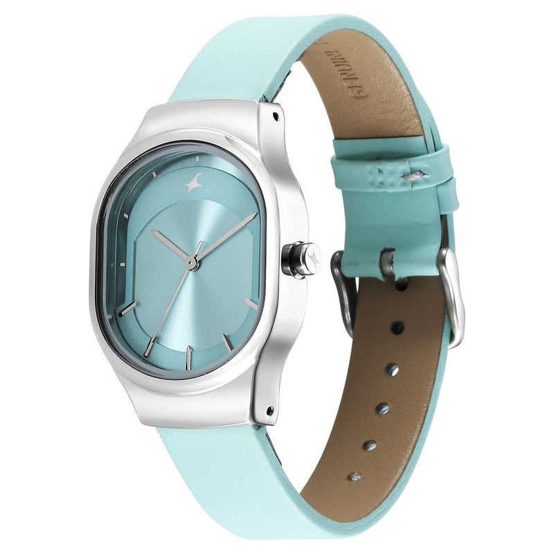 Fastrack Snob X Blue Dial Leather Strap Watch for Girls