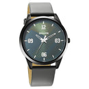 Sonata Quartz Analog Green Dial Leather Strap Watch for Men
