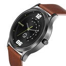 Sonata Quartz Analog with Day and Date Grey Dial Leather Strap Watch for Men
