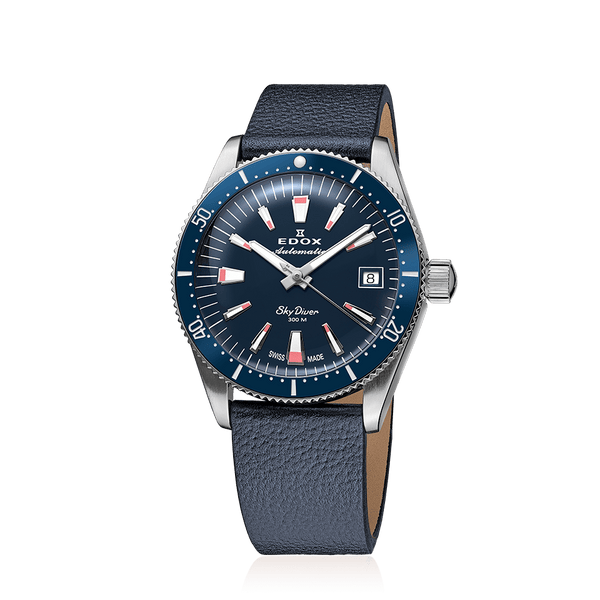 EDOX Unisex SkyDiver Date Automatic Special-Edition Watch