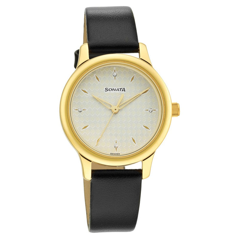 Leather Strap Sonata Watch Ladies Watch Sonata Analog Girls
