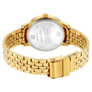 SONATA ClassicåÊGold Black Dial Metal Strap Watch for Women