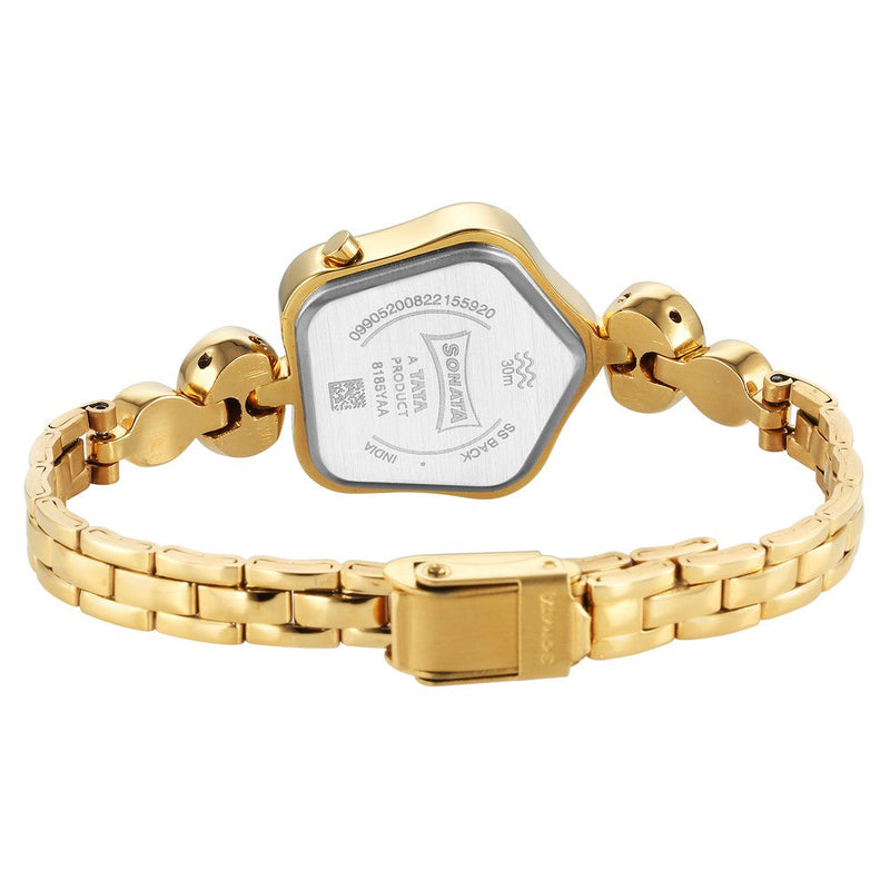 Sonata Utsav Champagne Dial Watch for Women