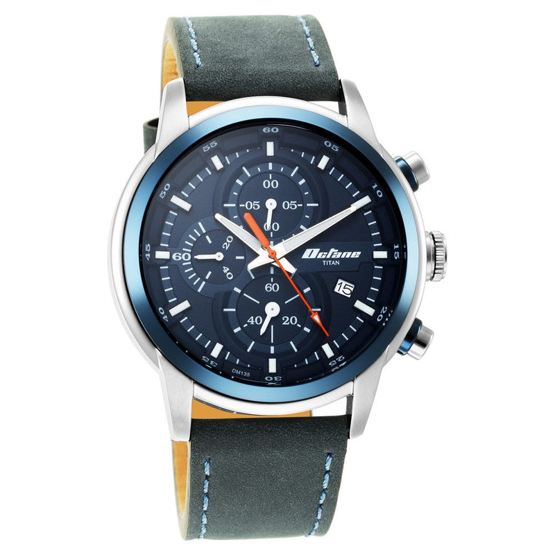 Octane Blue Dial Chronograph Watch for Men